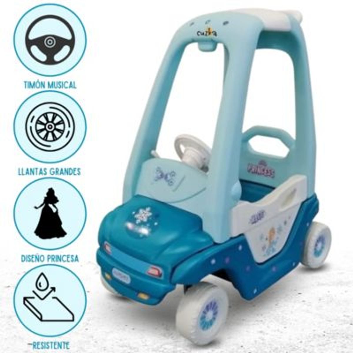 CUZKA - Carro GOGO CAR «PRINCESS» LIGHT BLUE
