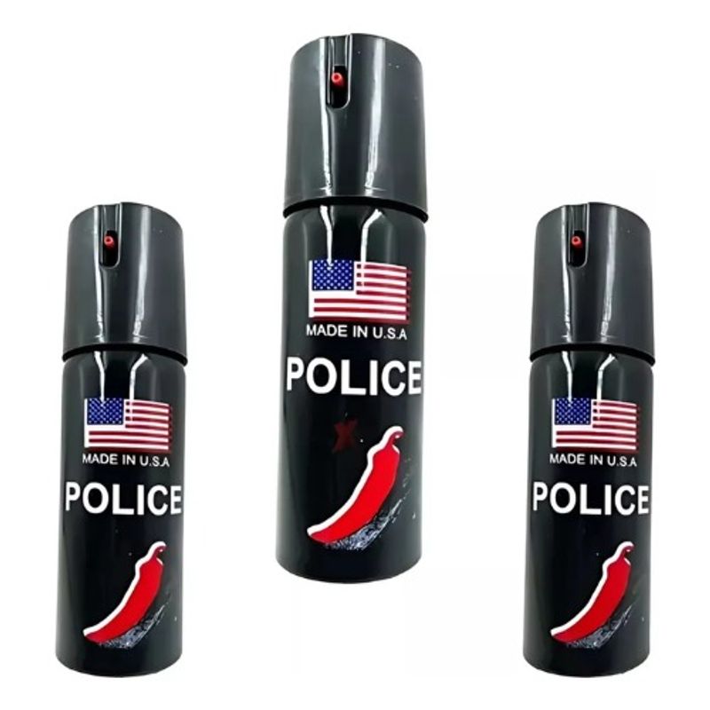 POLICE - SPRAY DE DEFENSA PERSONAL POLI-CE 60 ML X3 UNIDADES