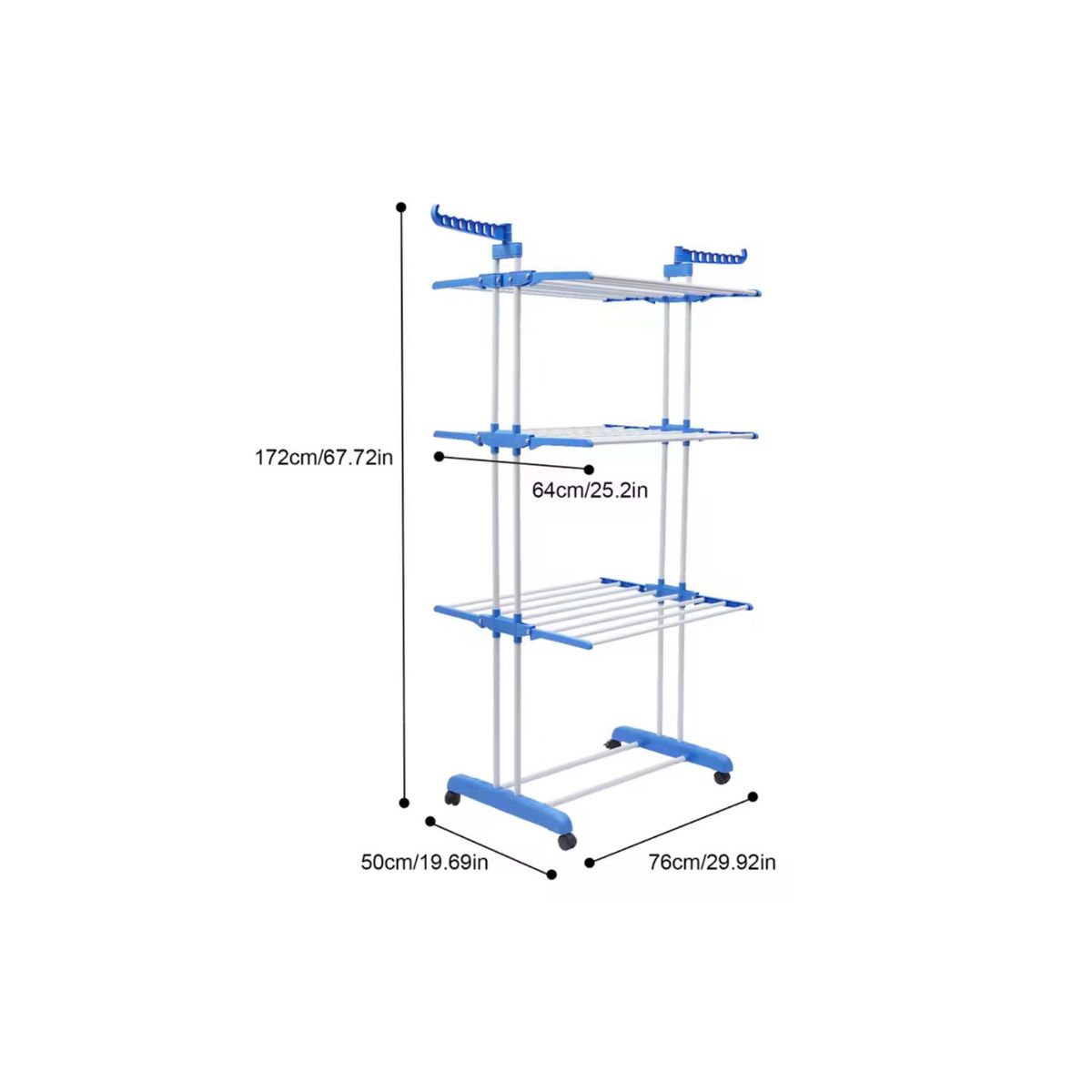GENERICO - Colgador de Ropa tendedero de 4 niveles