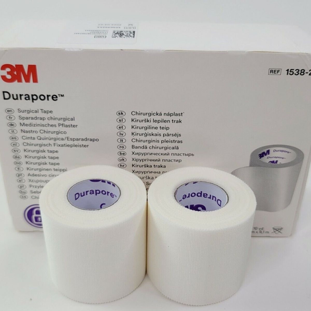 3M - ESPARADRAPO DE TELA DURAPORE 2X 10YDS 1538-2 - 3M