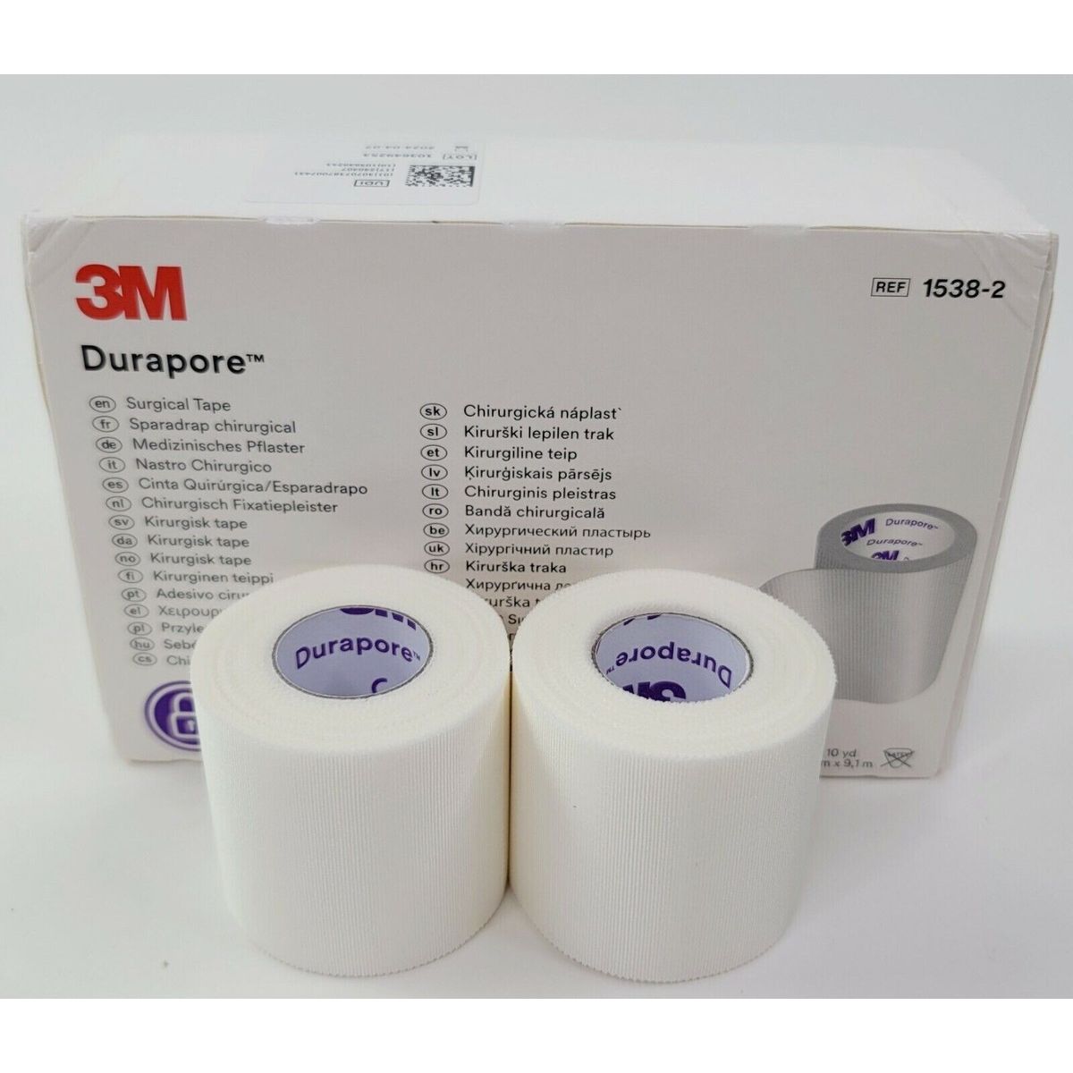 3M - ESPARADRAPO DE TELA DURAPORE 2X 10YDS 1538-2 - 3M