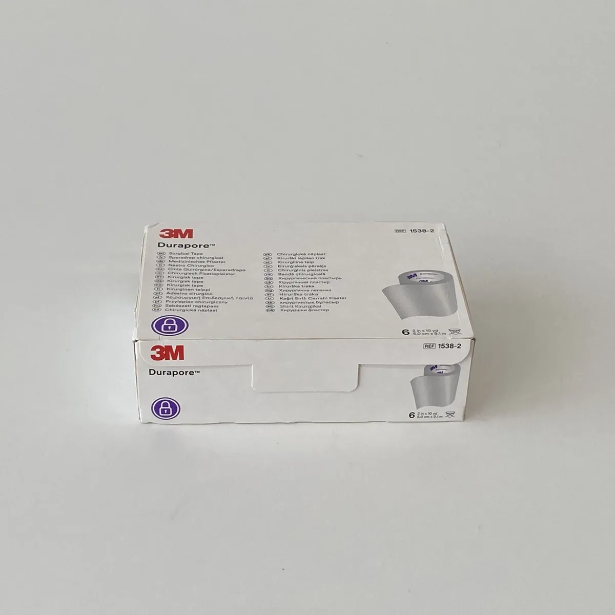 3M - ESPARADRAPO DE TELA DURAPORE 2X 10YDS 1538-2 - 3M