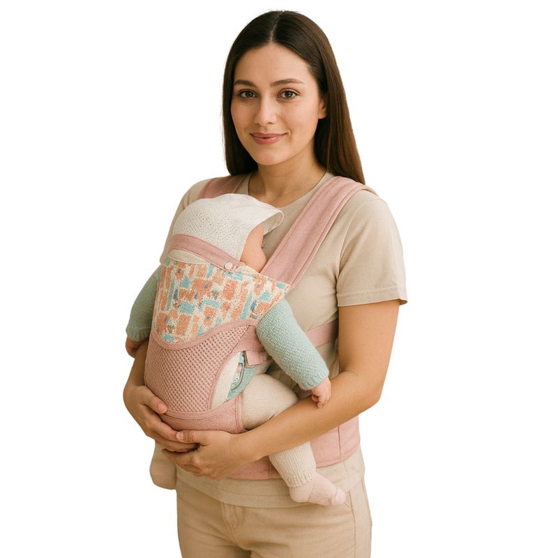 GENERICO - Canguro para Bebe Multifuncional 3 en 1 Color rosado