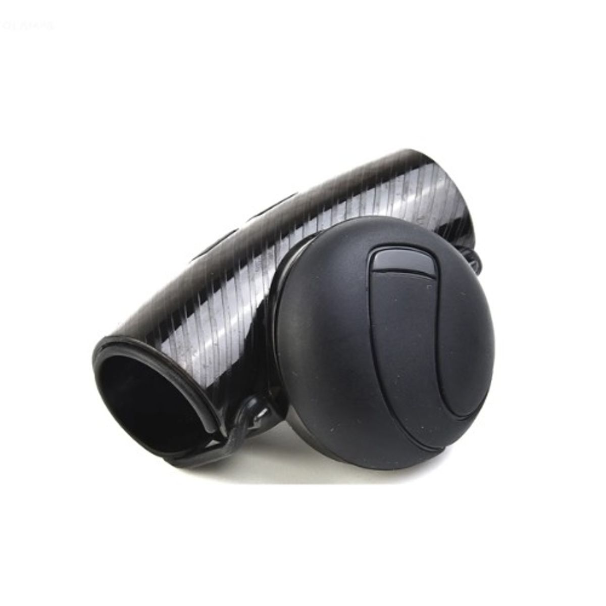 GENERICO - PERILLA DE TIMON UNIVERSAL NEGRO+ FIBRA DE CARBONO BRILLANTE