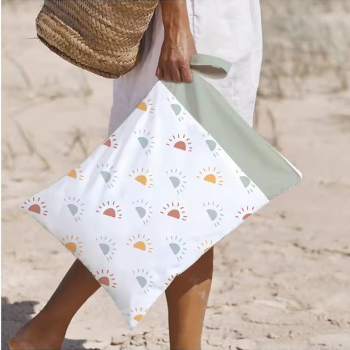 GENERICO - Bolsa impermeable para niños lavable y reutilizable Solcitos