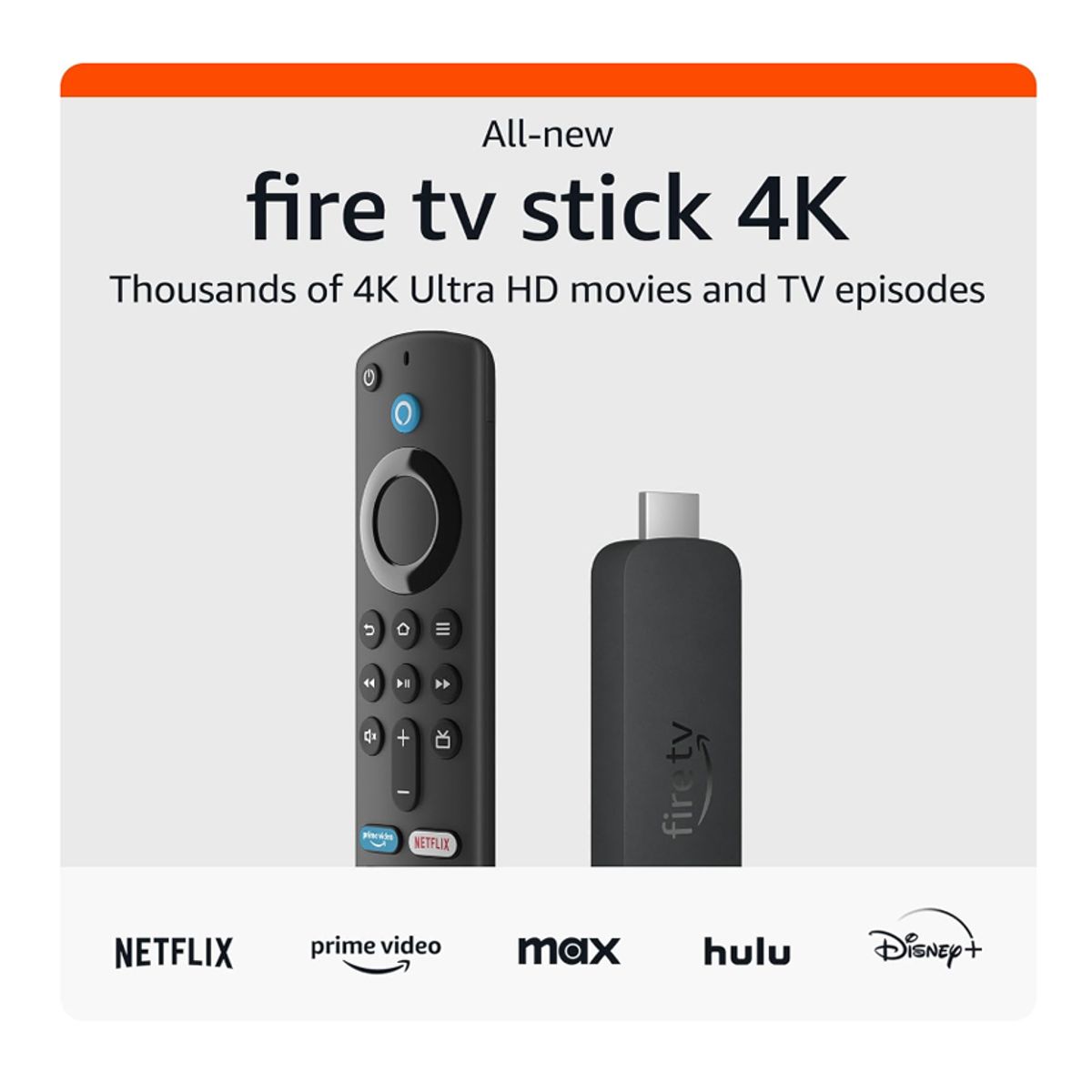 AMAZON - Amazon Fire TV Stick 4K Ultra HD (2° Gen) Con Alexa Voice Remote, Wi-Fi 6