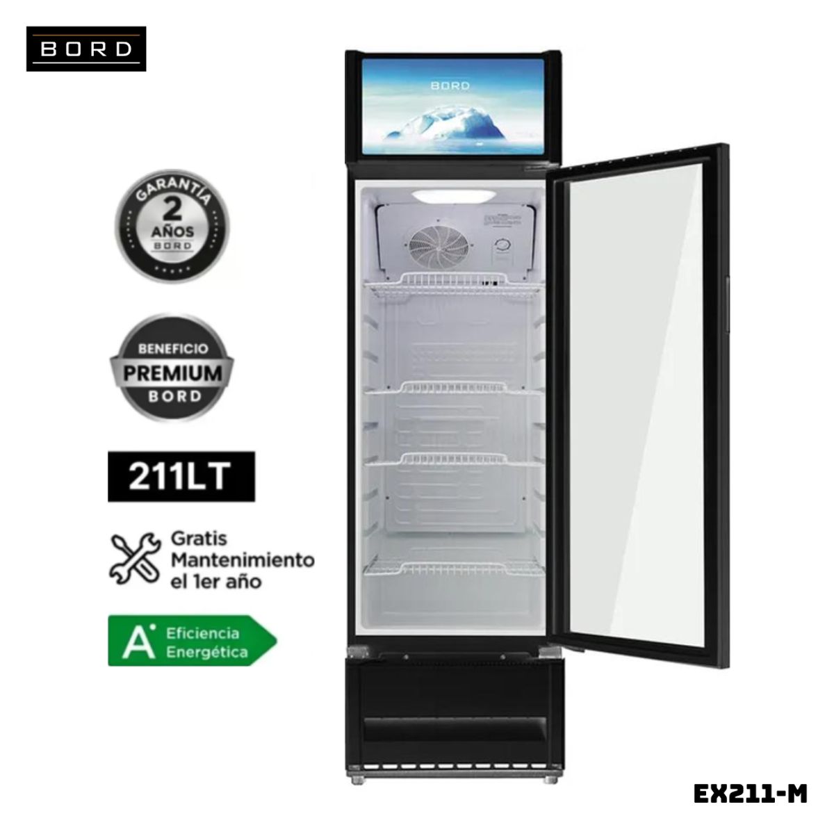BORD - VITRINA EXHIBIDOR BORD VERTICAL 211 L - EX211-M