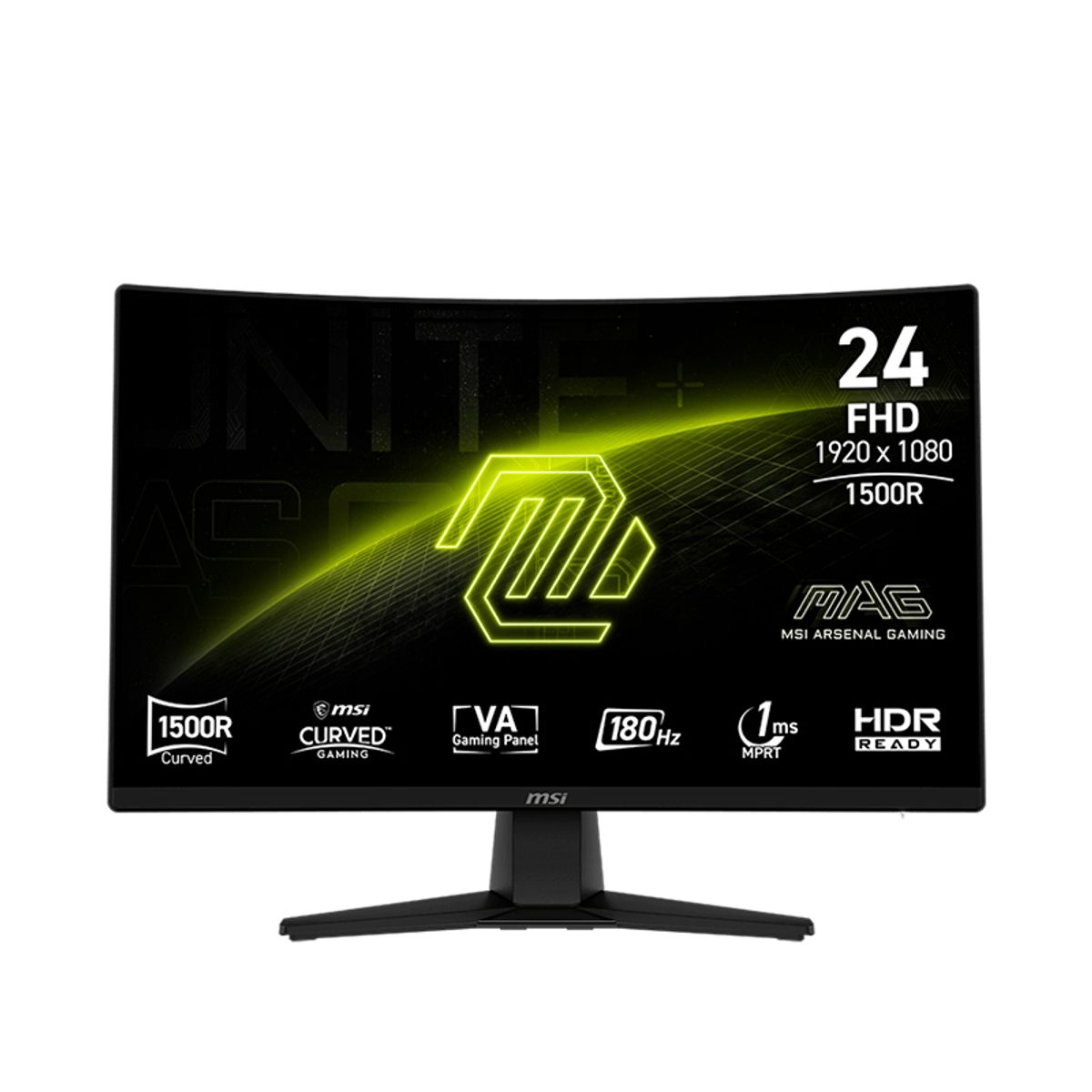 MSI - MONITOR MSI MAG 242C CURVO 1500R 236” FHD DP 180Hz