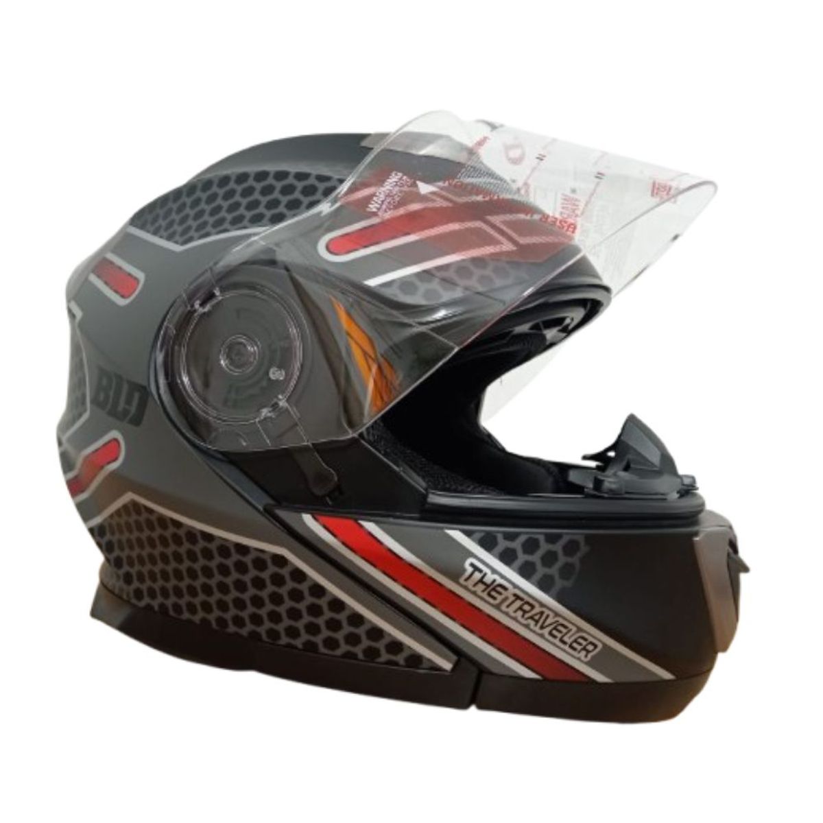 START FG - Casco de Moto Certificado Iron Lox Articulado e Integral