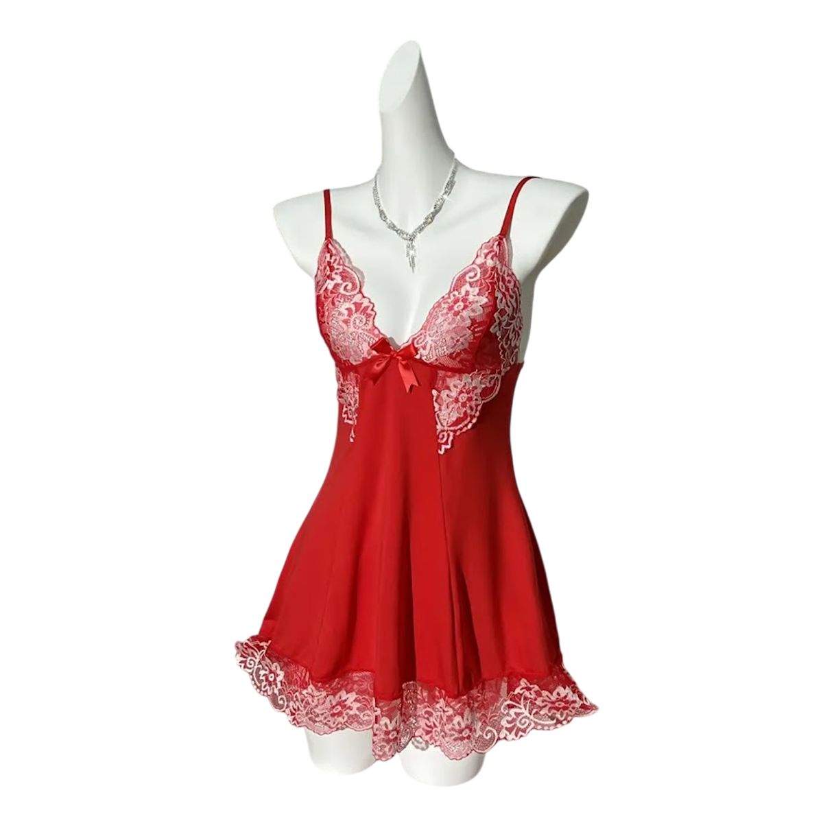 GENERICO - LENCERIA BABYDOLL DE ENCAJE PIJAMA SEXY