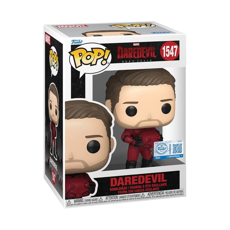 FUNKO - Funko Pop Marvel Daredevil Born Again - Daredevil Unmasked 1547 - Entertainment Earth Exclusive
