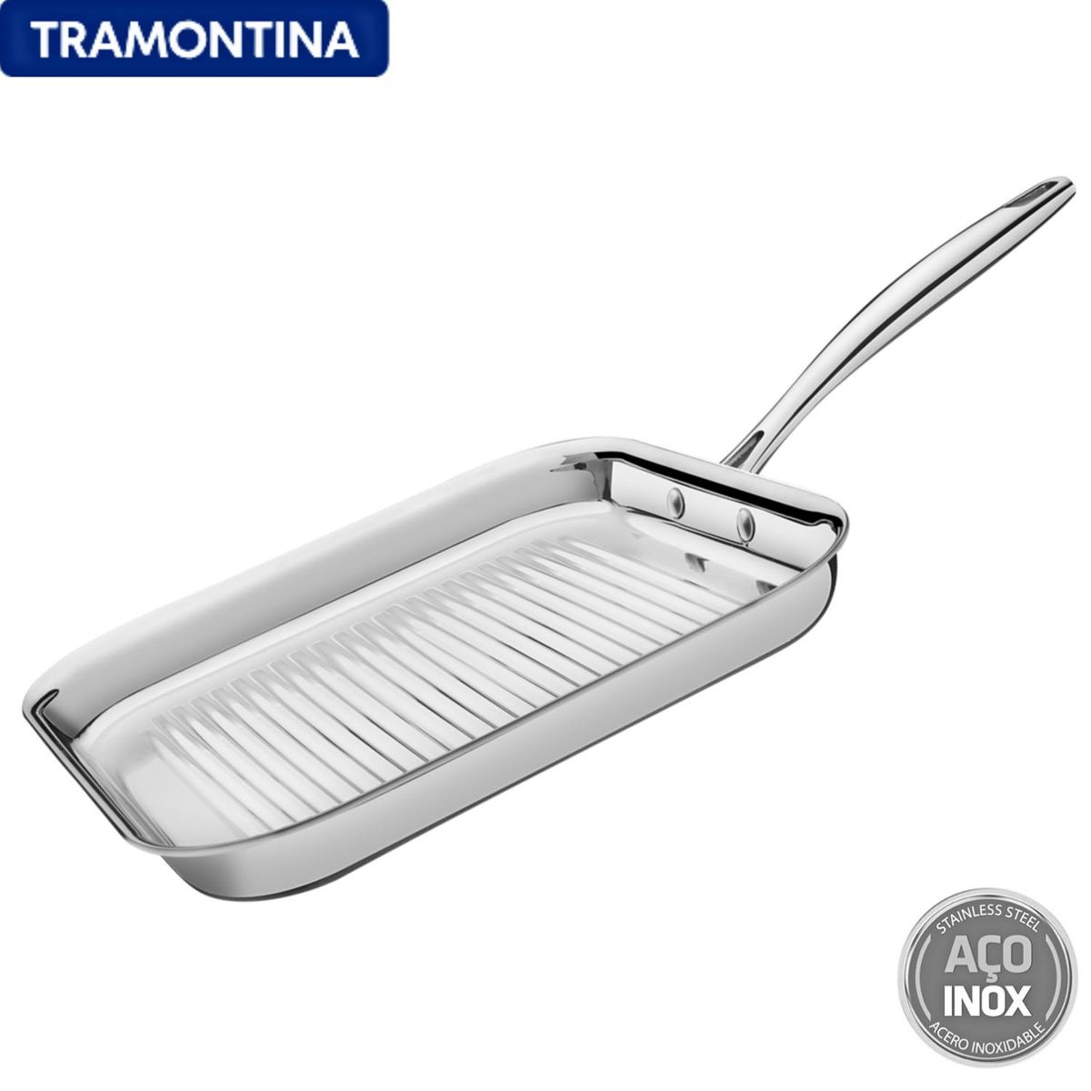 TRAMONTINA - Plancha Parrillera Trix 465X28 Cm - Tramontina