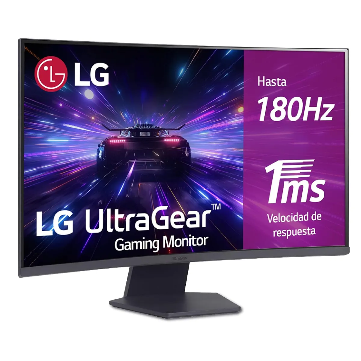 LG - Monitor Gamer LG 32GS60QC-B Curvo 315″ 2K VA 180 Hz 1 ms 2× HDMI DP