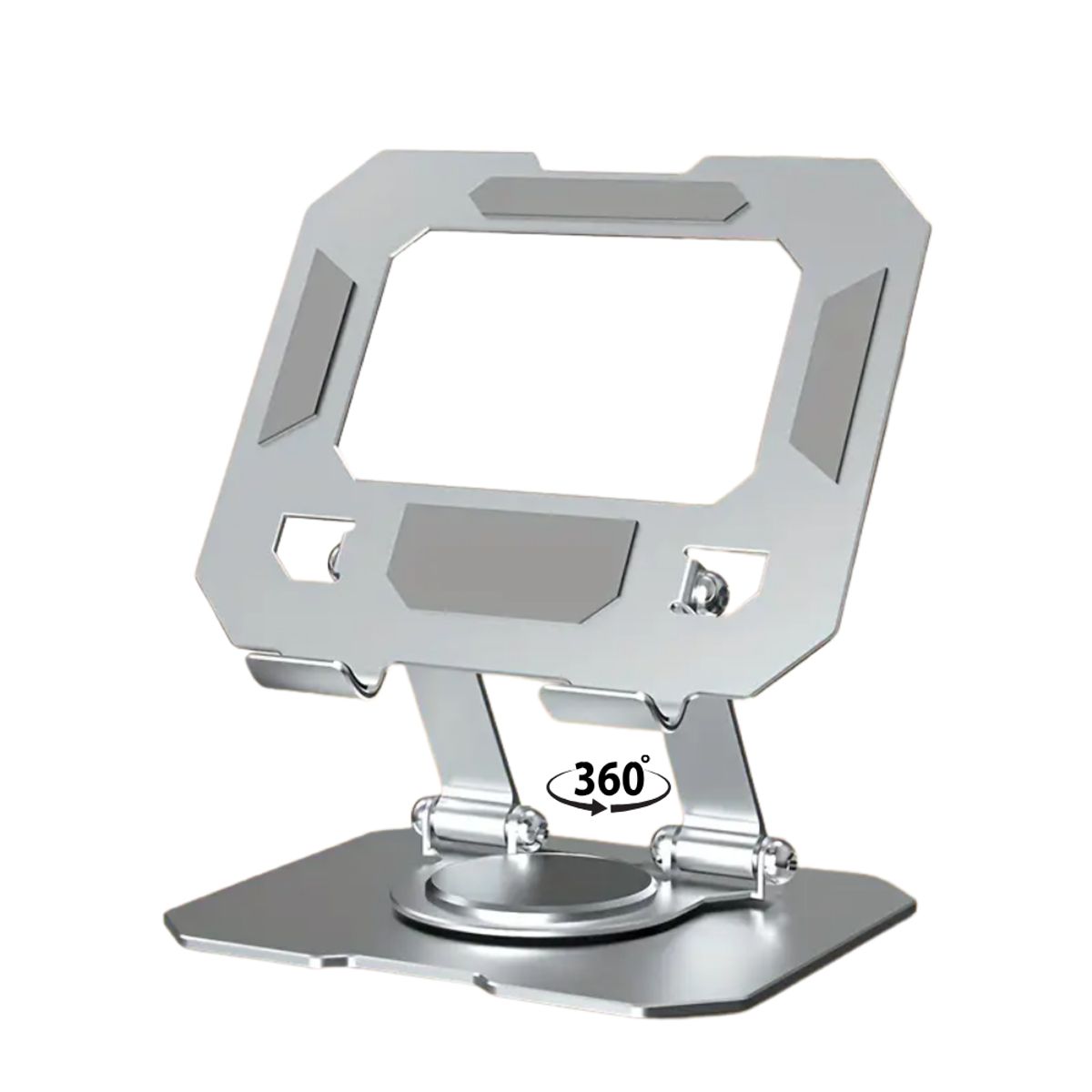 GENERICO - Soporte para Tablet, iPad y Celular de Metal  – Plegable 360° Portátil