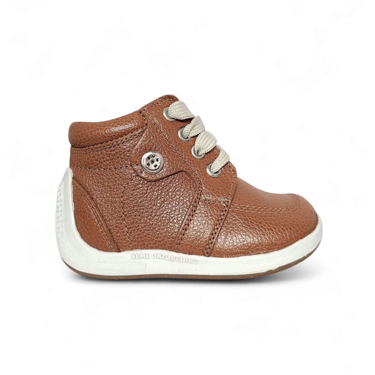 GENERICO - Zapato pibe Pasador Floter semi-ortopédico Camel para bebé niño