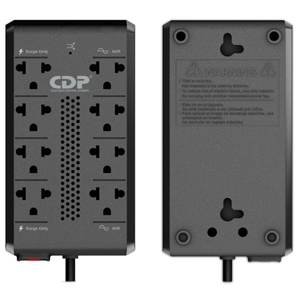 CDP - Estabilizador de voltaje 220 vac CDP Modelo RAVR1008i de 8 salidas