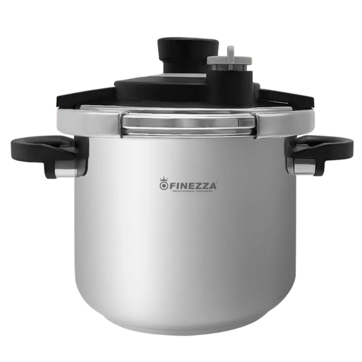 FINEZZA - Olla a presión Finezza 8 Litros Acero Inox  con Vaporera y tapa