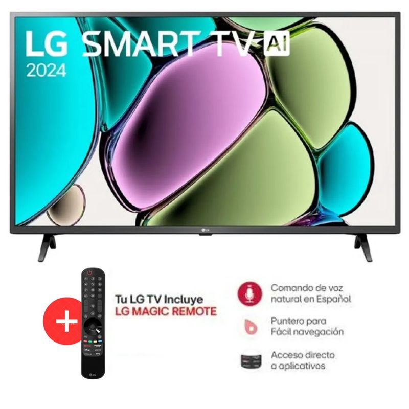 LG - Televisor LG 43 SMART TV FHD LED 2024 43LR6000PSA + Control Magic
