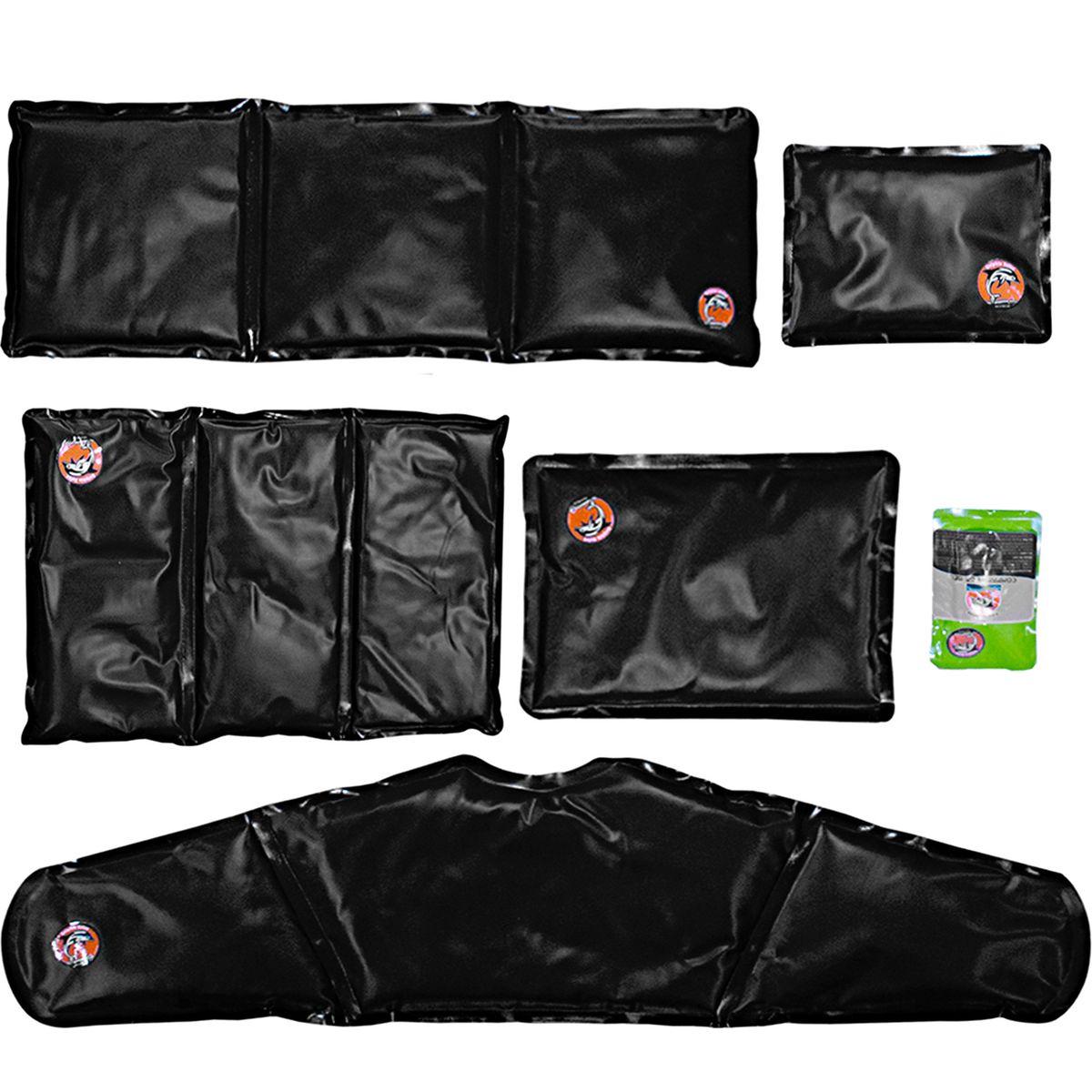 DOLPHIN - Compresas De Gel 6 Piezas Negro
