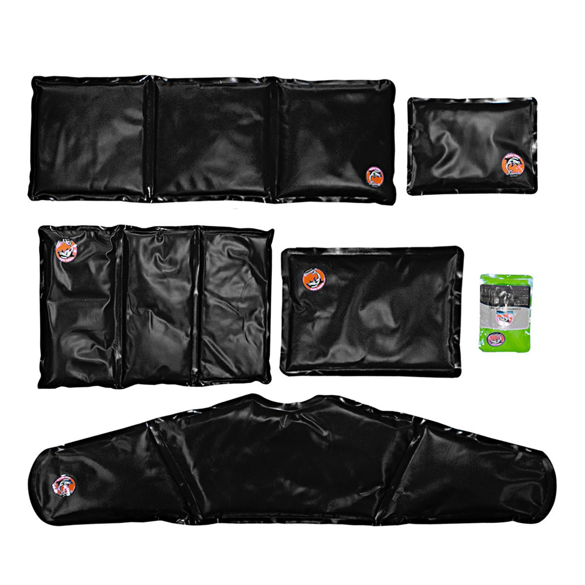 DOLPHIN - Compresas De Gel 6 Piezas Negro