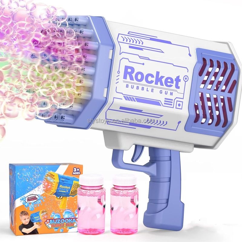 GENERICO - Pistola Lanza Burbujas 69 Agujeros - Máquina de Burbujas