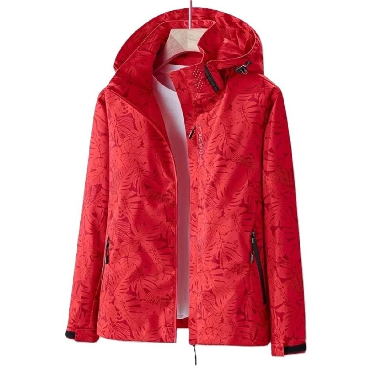 EPAUS - Casaca Deportiva Corta Viento Impermeable Mujer Con Capucha