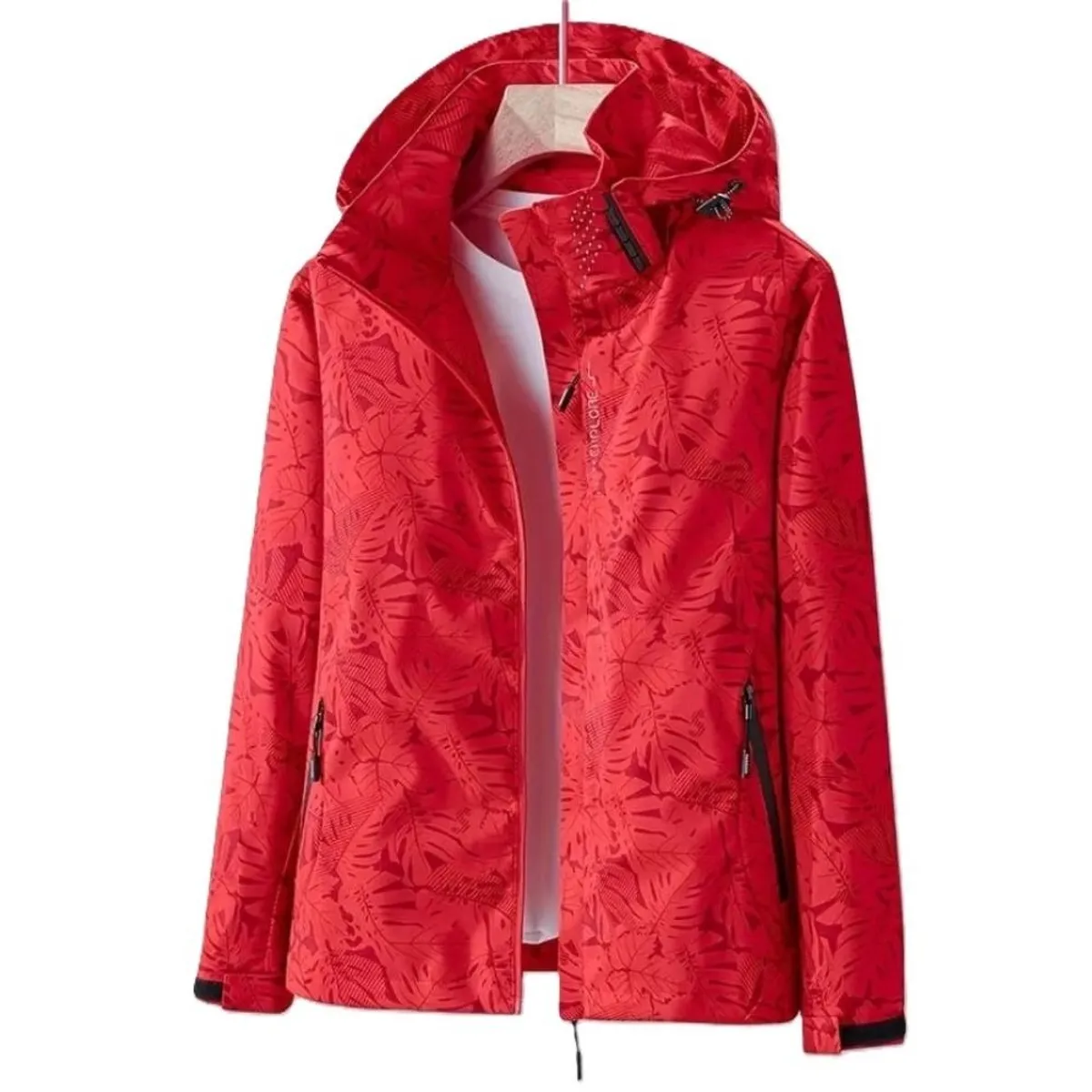 EPAUS - Casaca Deportiva Corta Viento Impermeable Mujer Con Capucha