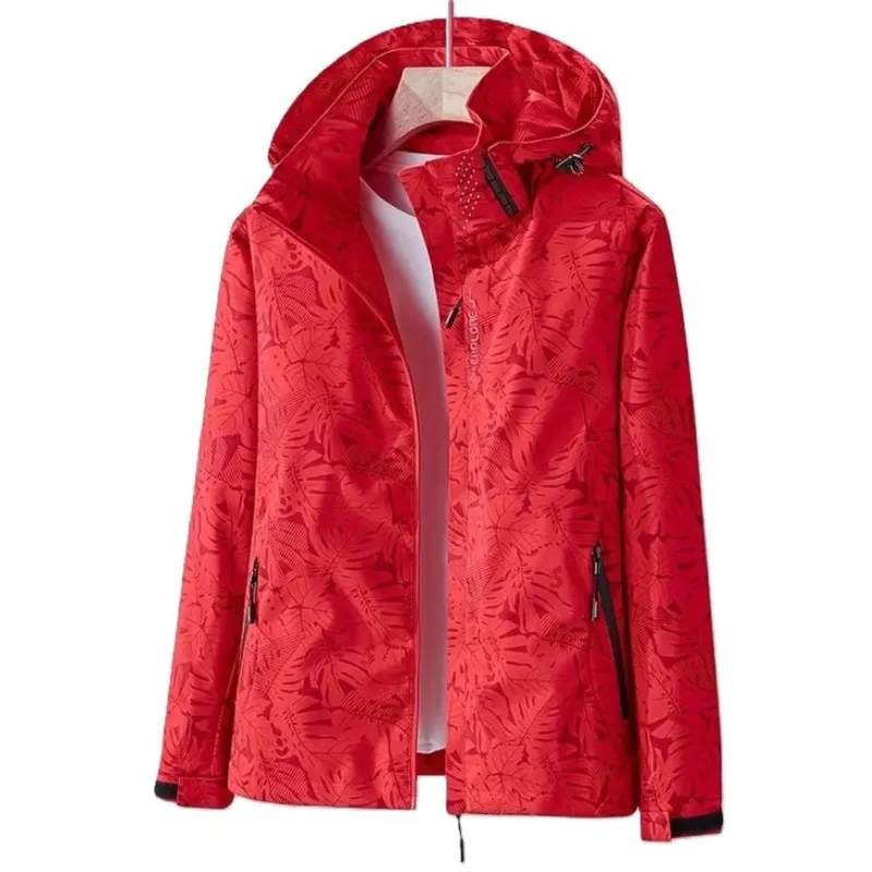 EPAUS - Casaca Deportiva Corta Viento Impermeable Mujer Con Capucha