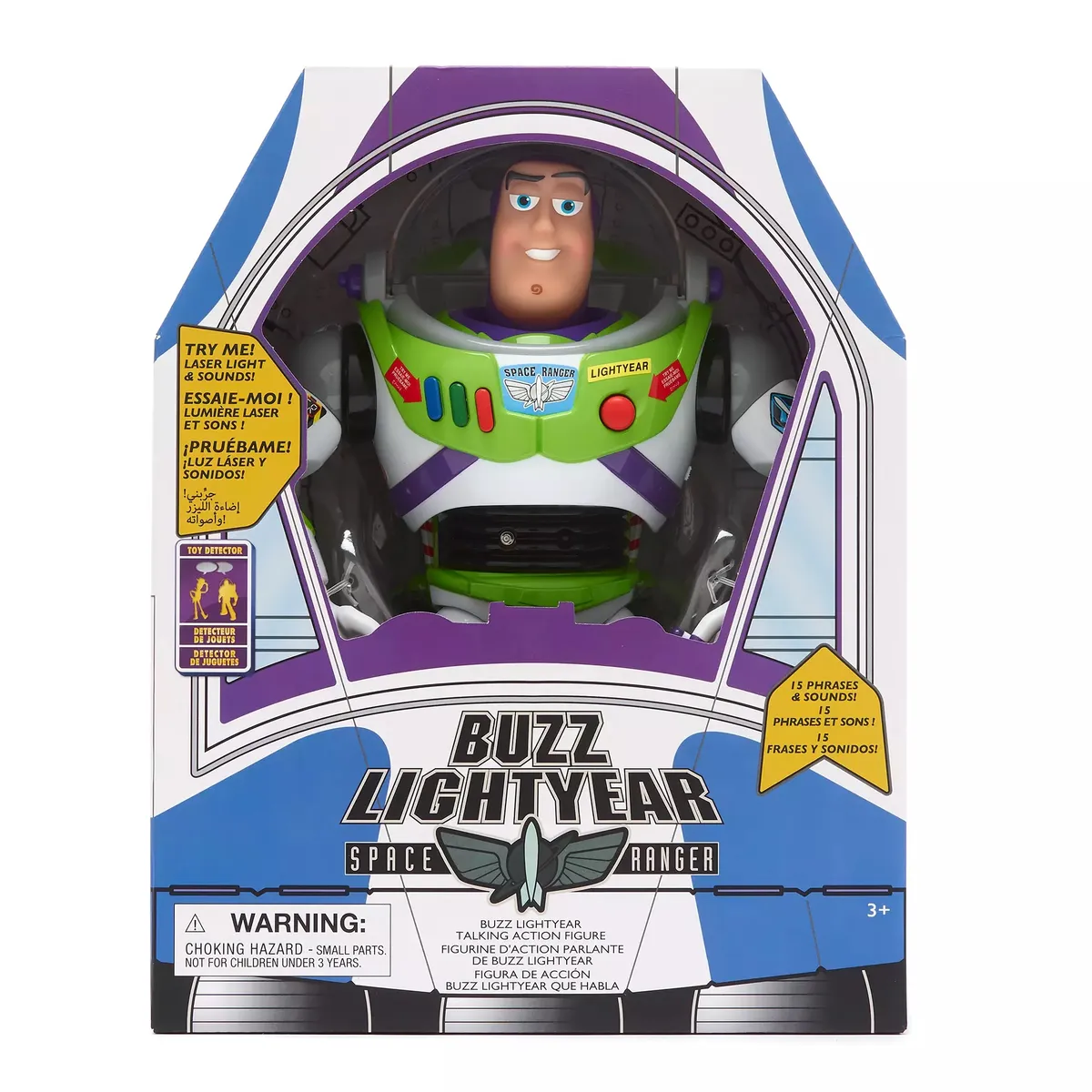 TOY STORY - Muñeco Oficial Toy Story Buzz Lightyear Luces y Sonidos Altura 30cm