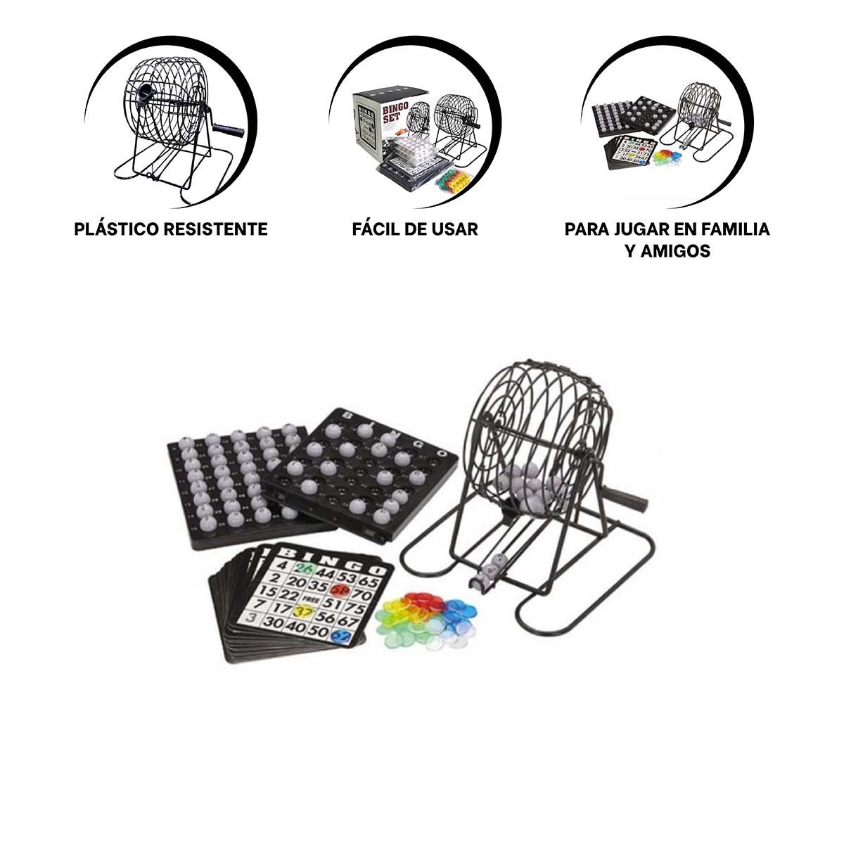 RYBIU IMPORT - Juego de Bingo con Cartillas para Multijugadores