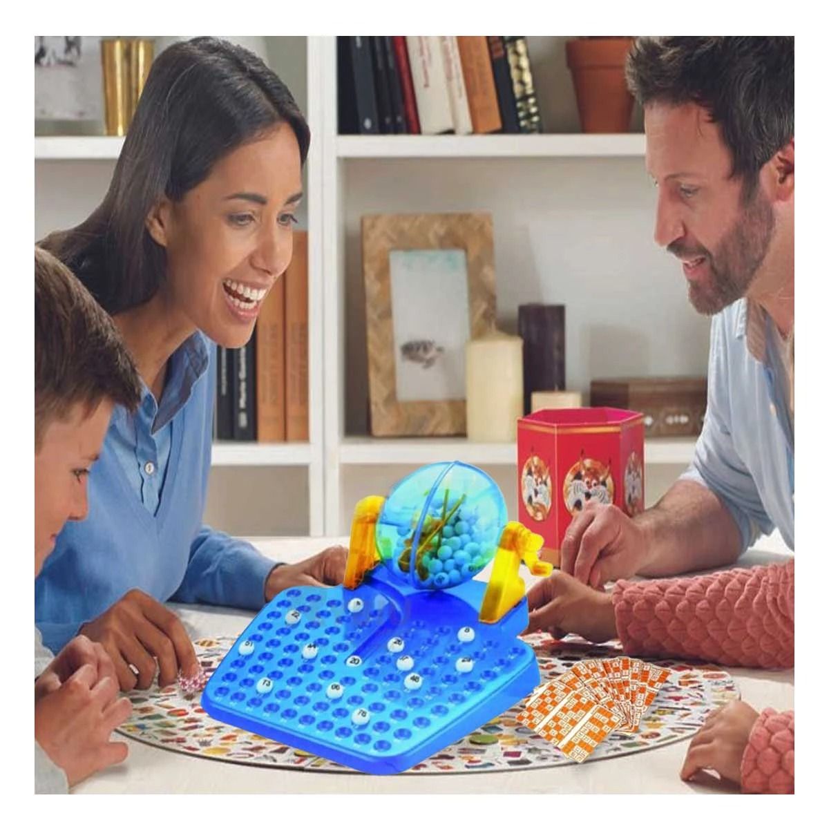 GENERICO - Pack4 Bolillera Entretenida en Cja Celeste Y+Papel de Regalo