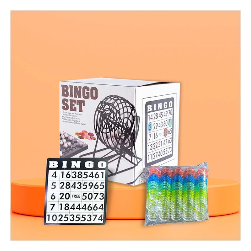 GENERICO - Pack2 Tombola para Sorteo Negro y Blanco Y+Ligas de Regalo