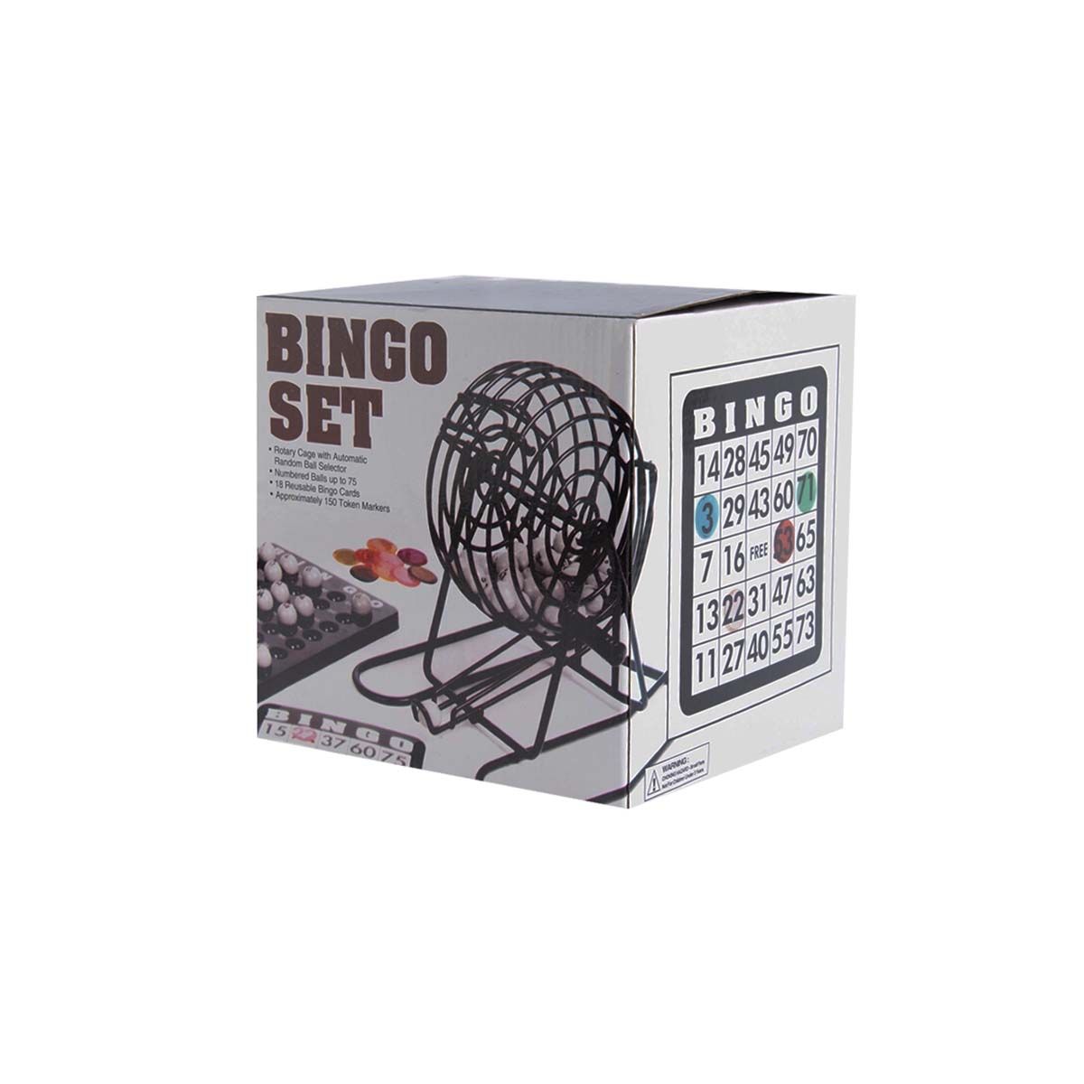 GENERICO - Pack2 Tombola para Sorteo Negro y Blanco Y+Ligas de Regalo