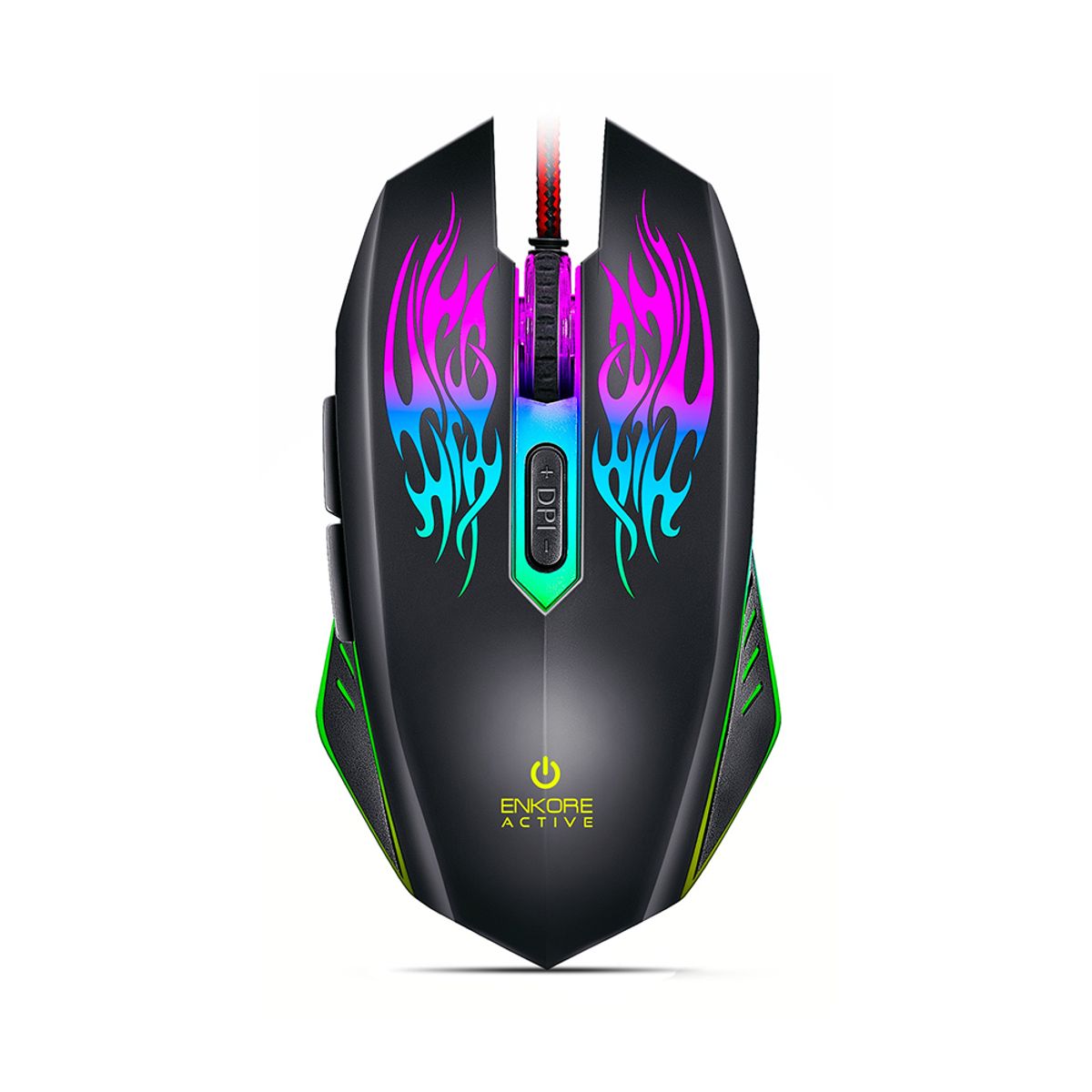 ENKORE - Mouse Gamer ENKORE Active EKM300 USB LED - 3200 Dpi Gris Acero
