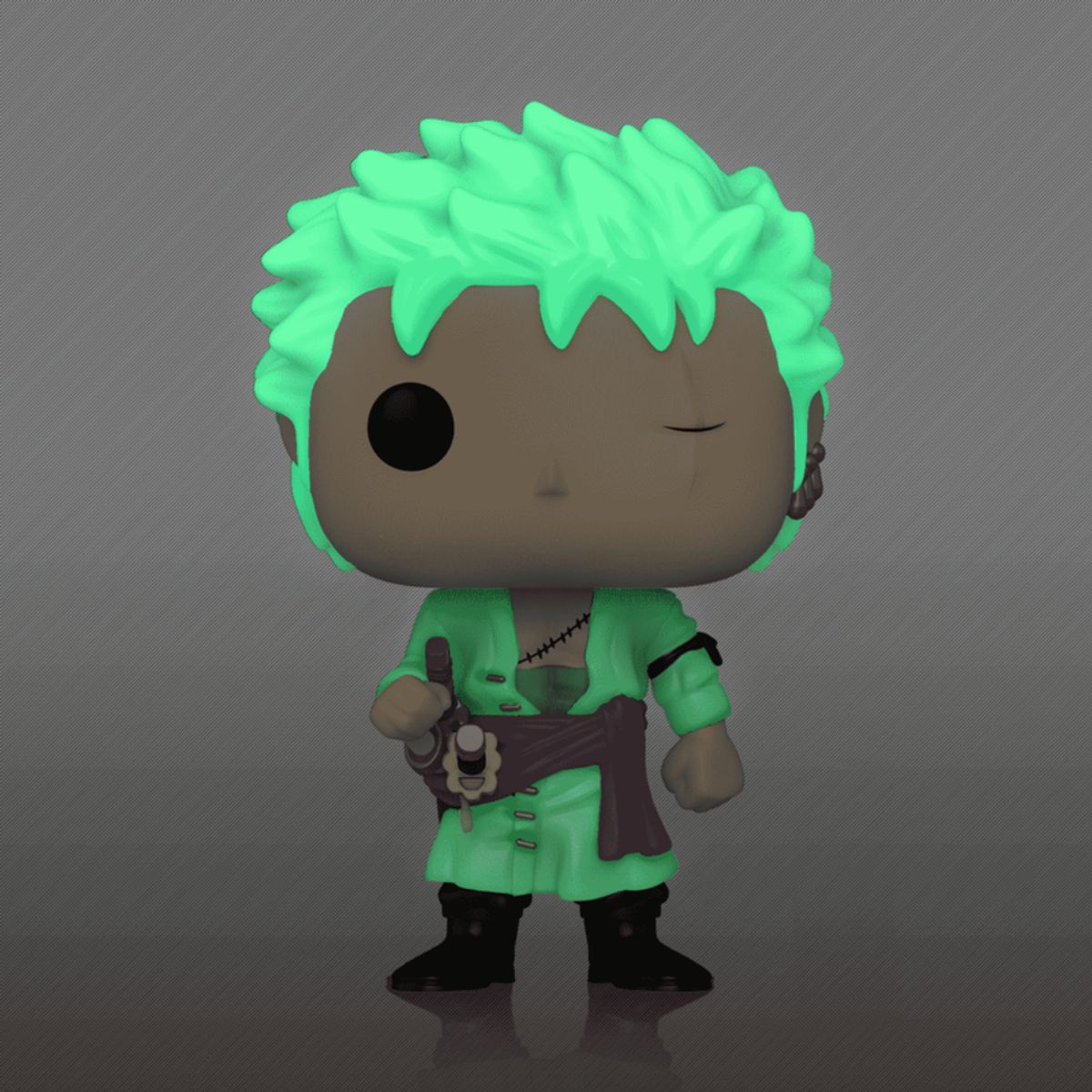 FUNKO - Pop Roronoa Zoro Funko Pop (Glow) 327 One Piece Exclusivo Kody