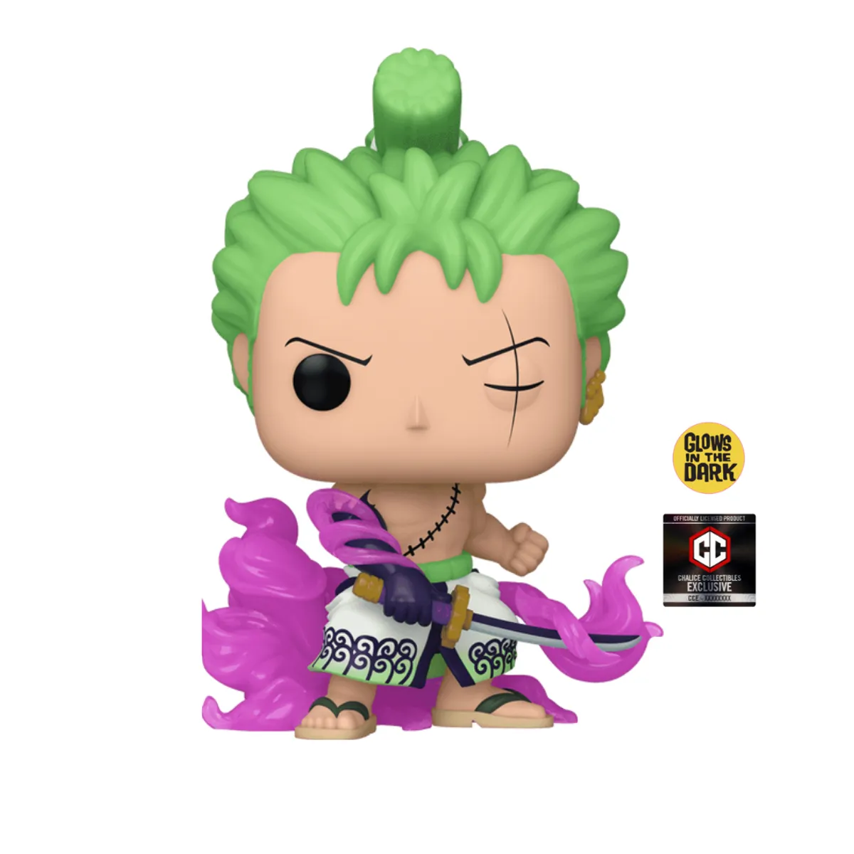 FUNKO - Pop Zoro Enma Funko Pop (Glow) 1288 One Piece Exclusivo Chalice