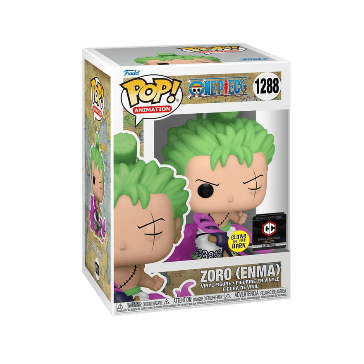 FUNKO - Pop Zoro Enma Funko Pop (Glow) 1288 One Piece Exclusivo Chalice