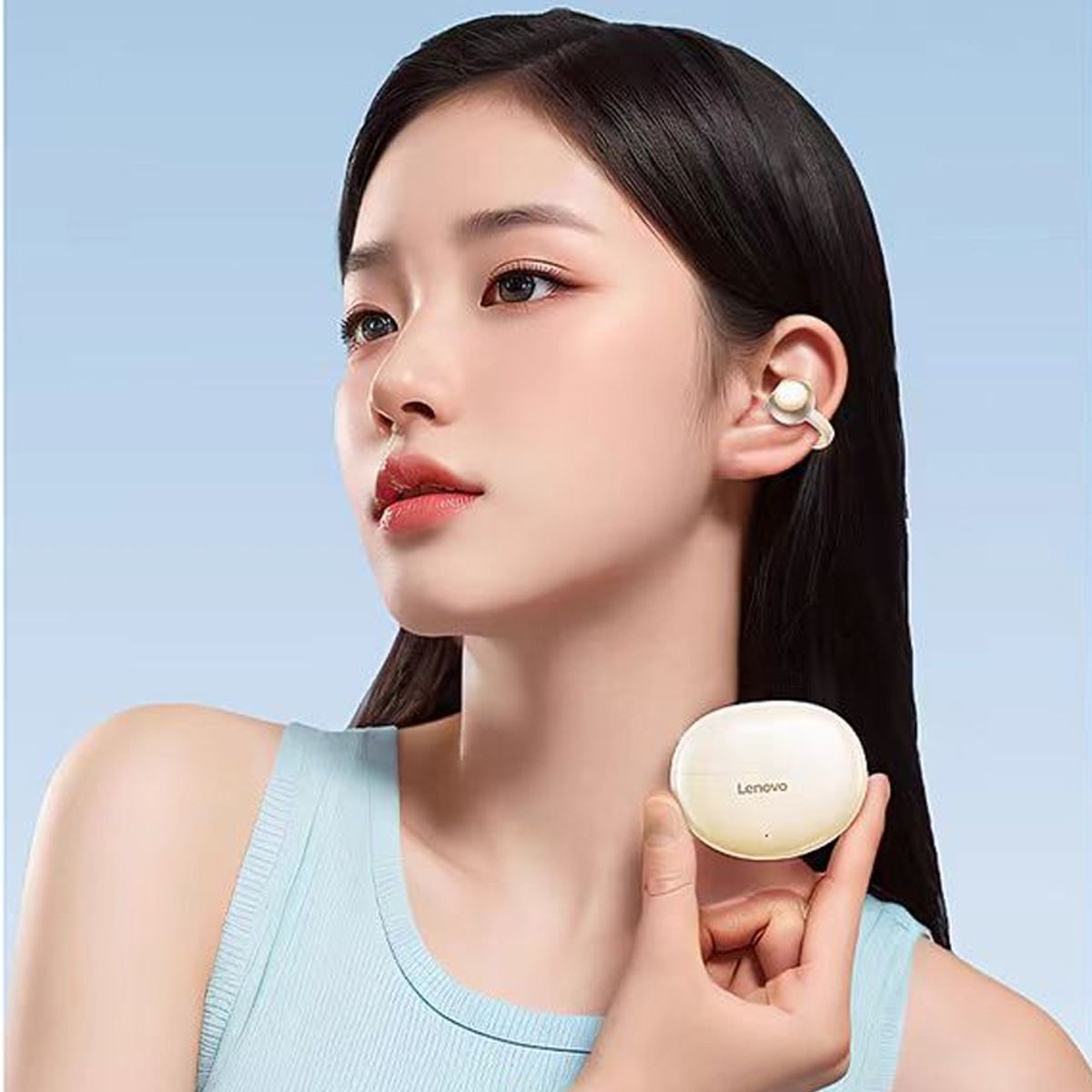LENOVO - Set 4 Audífonos Lenovo TA140  Tws Auriculares Bluetooth 5.4-Blanco