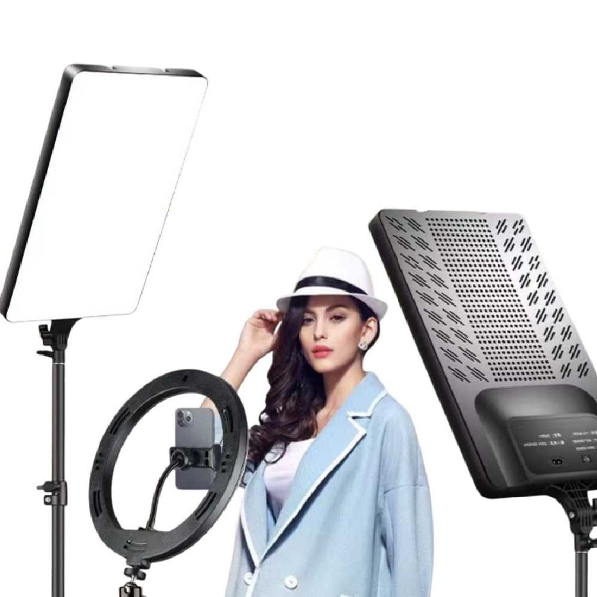 GENERICO - Panel Luz Led para Fotografía y Video con Tripode RL-19