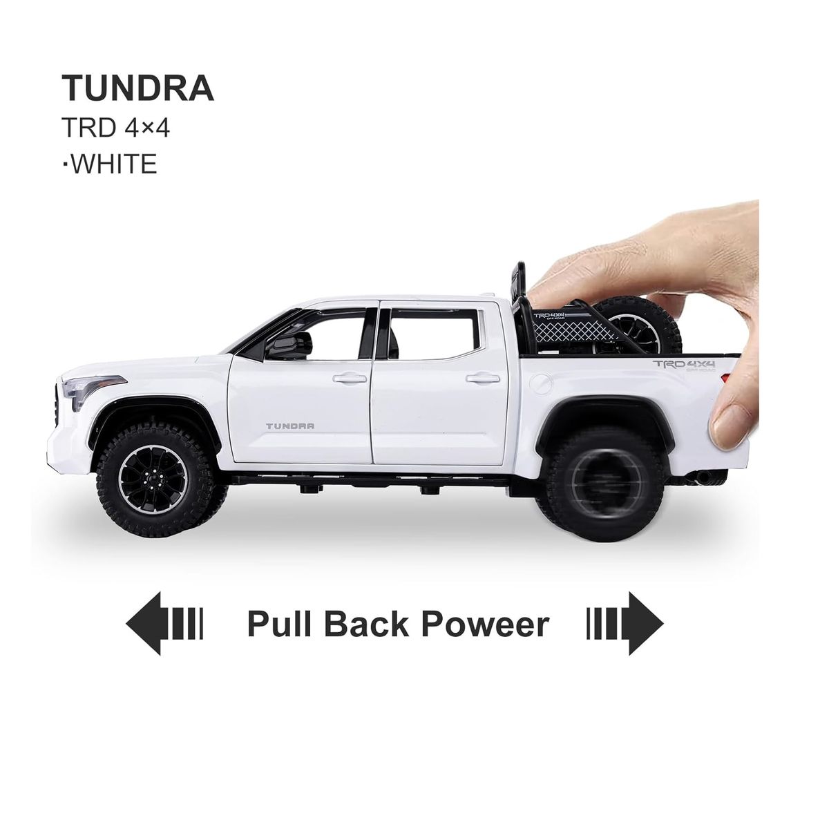 DIECAST MASTER - CAMIONETA COLECCION TOYOTA TUNDRA LUZ Y SONIDOS ESCALA 1: 24