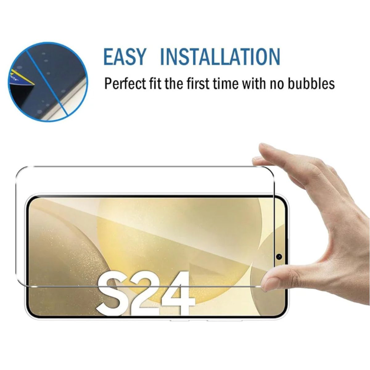 SUPER - Protector de Pantalla para Samsung Galaxy S24 con Lector de Huella