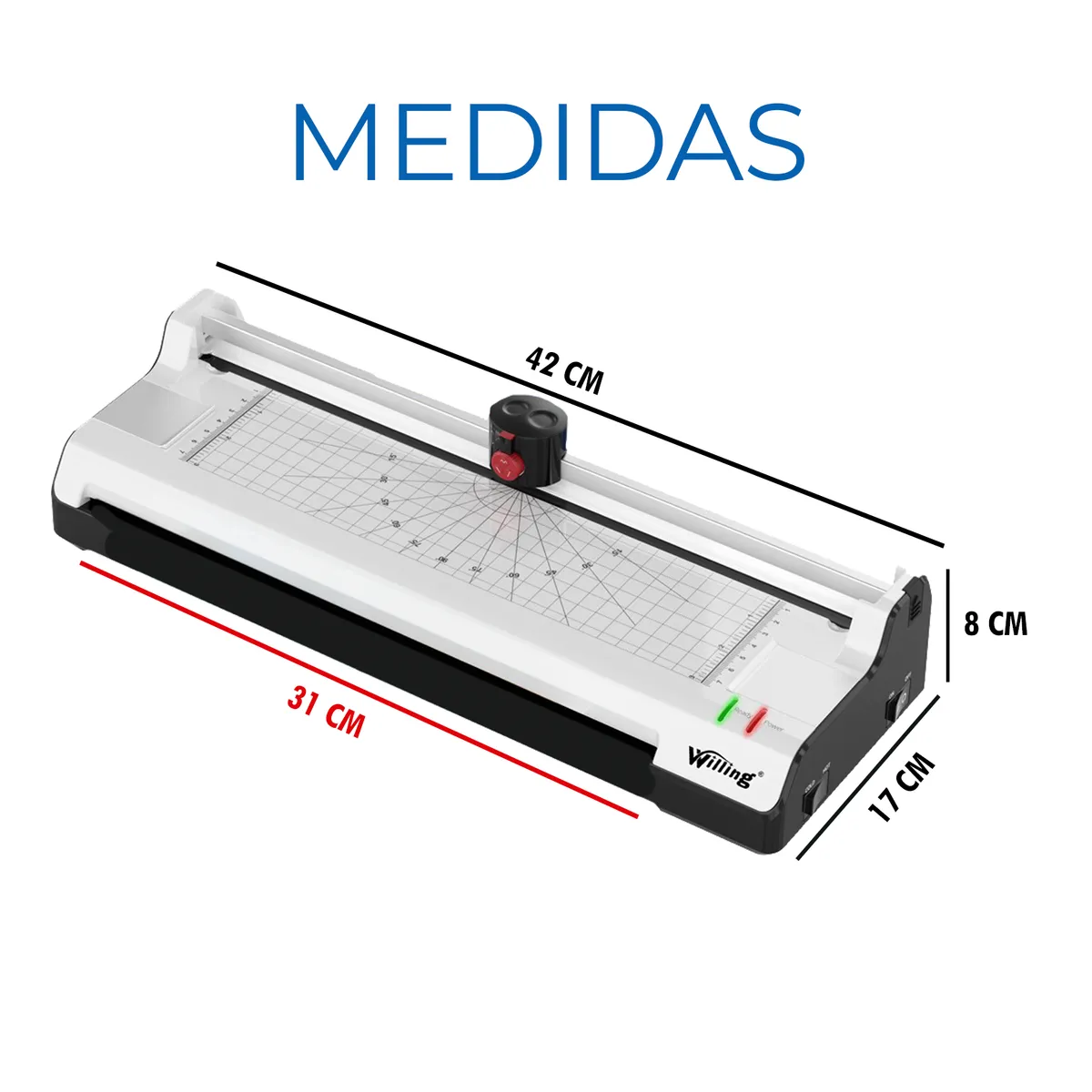 GENERICO - Enmicadora Laminadora A3 Modelo 5 en 1