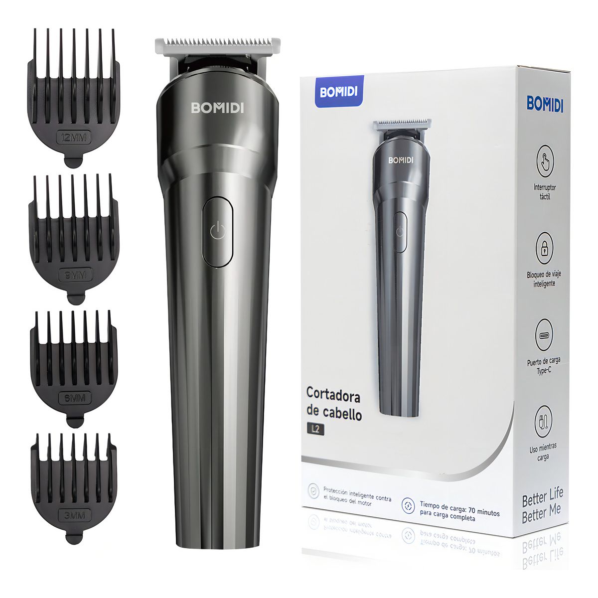 BOMIDI - Cortadora De Cabello Bomidi Inalambrico 800mha