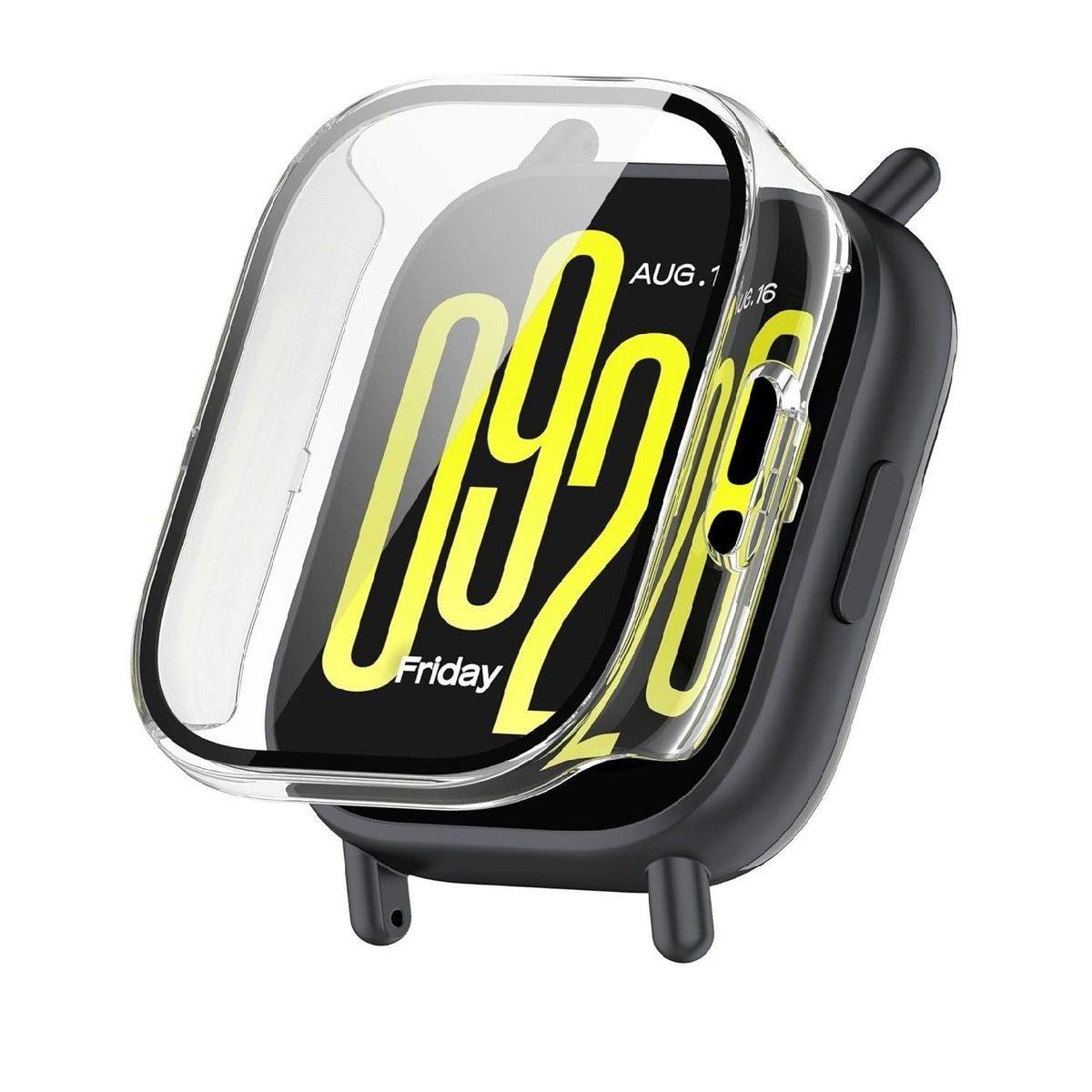 GENERICO - Bumper con Vidrio incorporado para Redmi Watch 5 LITE - TRANSPARENTE