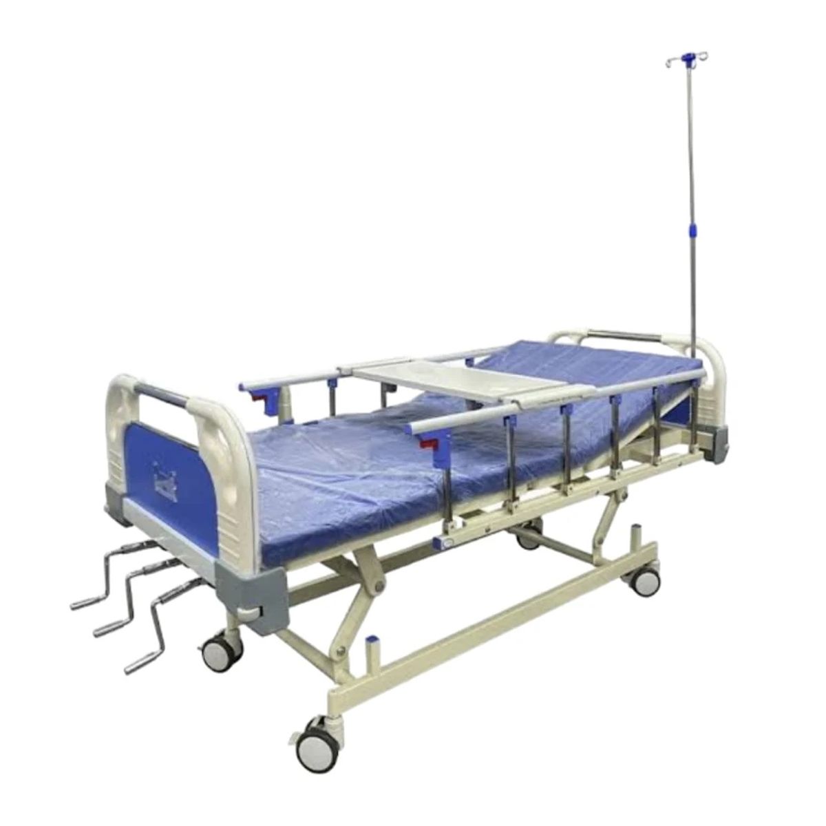 OEM - Cama Clínica 03 Manivelas con Colchón Porta Suero y Mesa  Importada