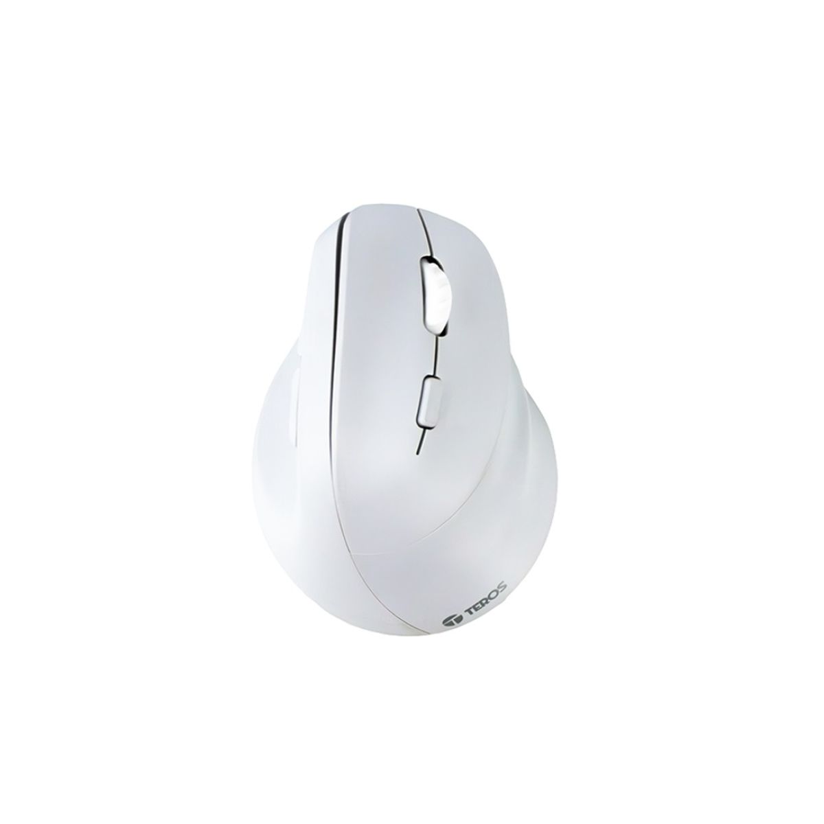 TEROS - Mouse inalámbrico TEROS TE-1236S RGB Blanco 6 botones con rueda