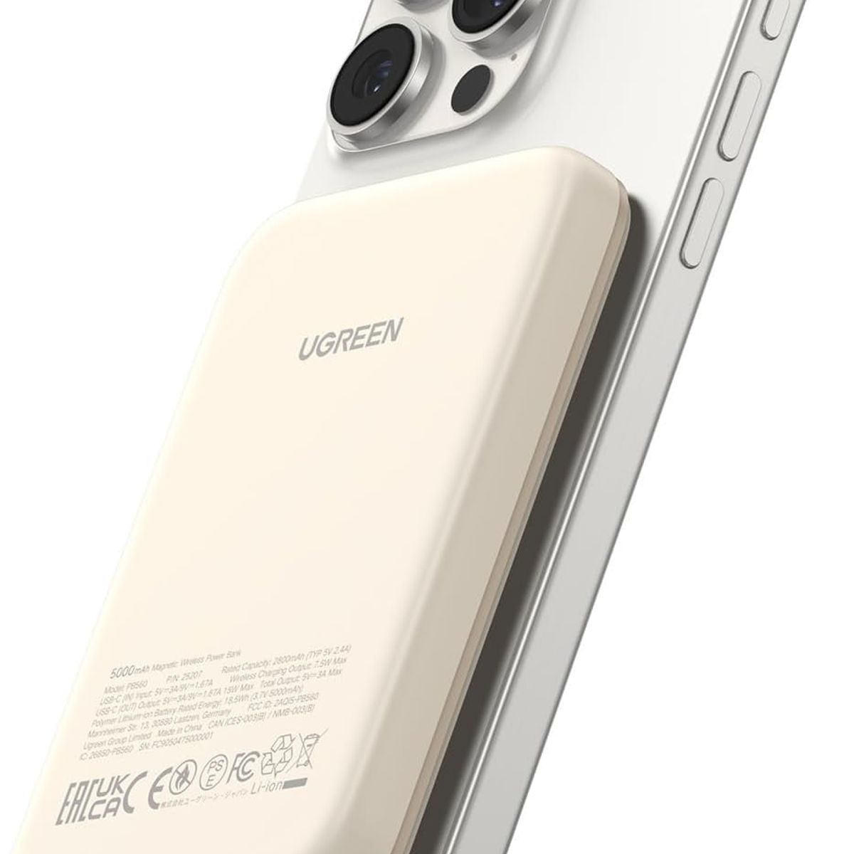 UGREEN - cargador portátil inalámbrico delgado de 5000 mAh 7.5W