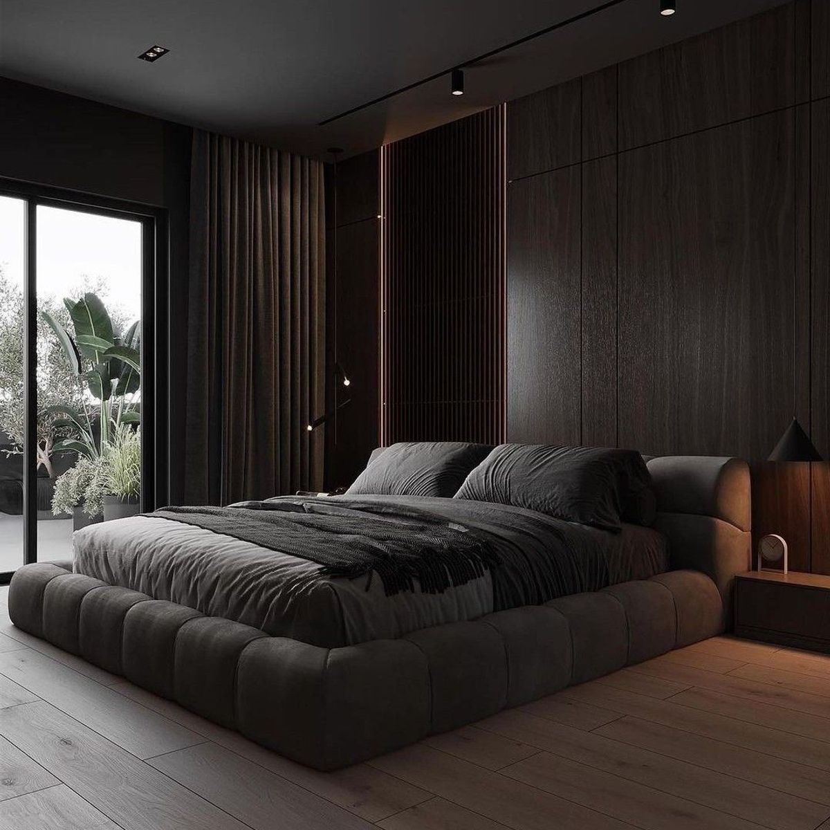 GENERICO - Cama Box Tarima Deluxe Grafito King La Industria