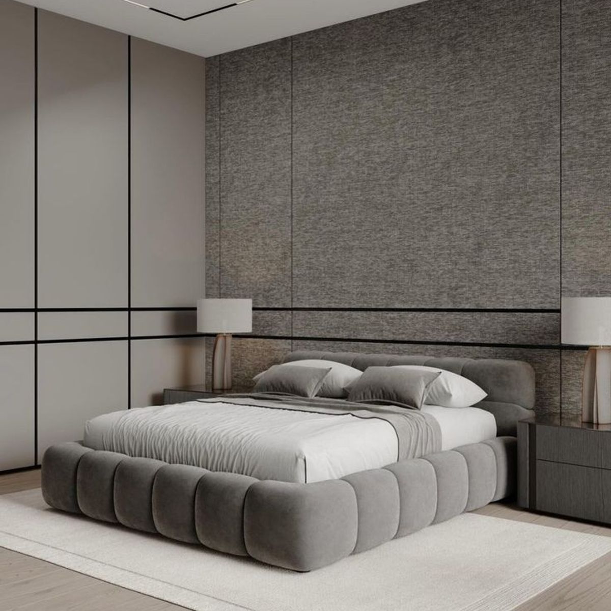 GENERICO - Cama Box Tarima Deluxe Gris 2 plz La Industria