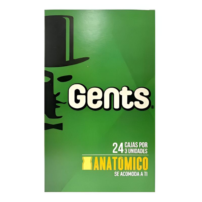GENERICO - Caja De Preservativos Gents Anatómico De 72 Unidades